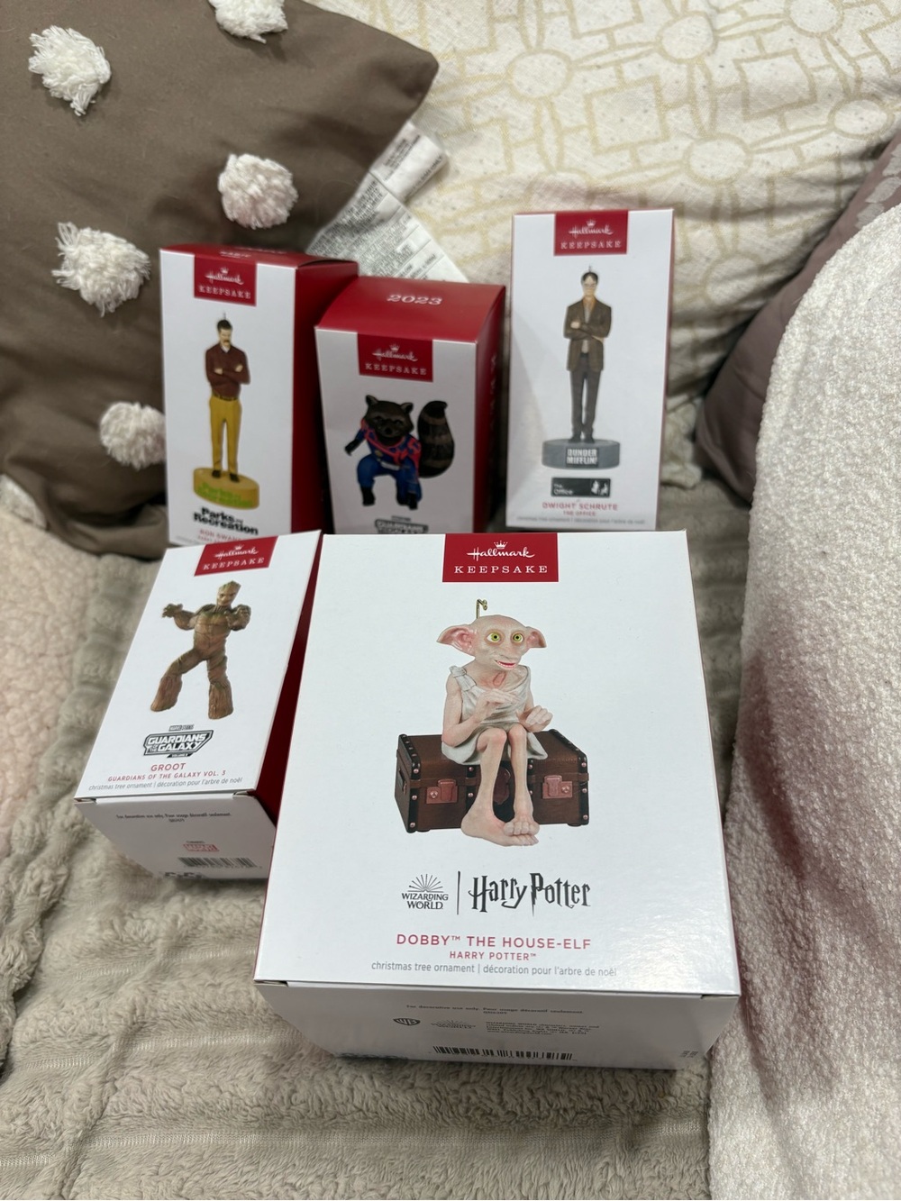 Various Hallmark ornaments